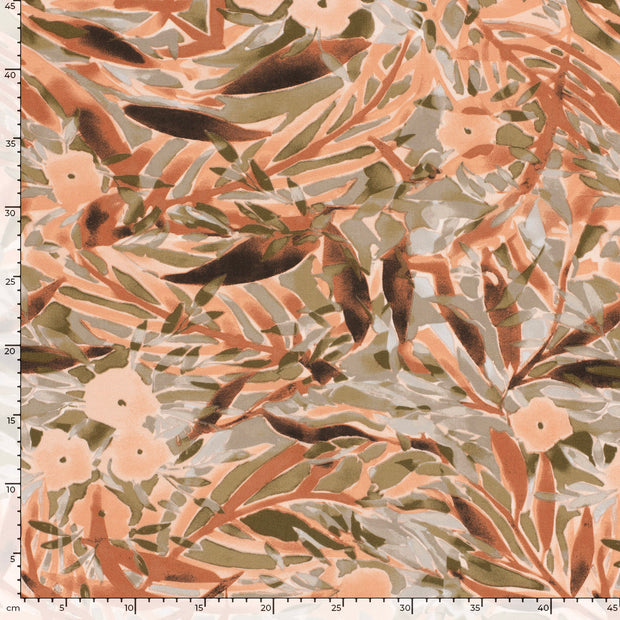 Viscosa Twill tela Abstracto Ladrillo