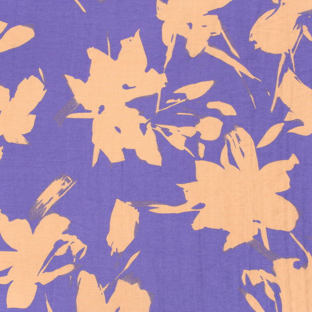 Viscose Nylon Twill fabric Purple matte 