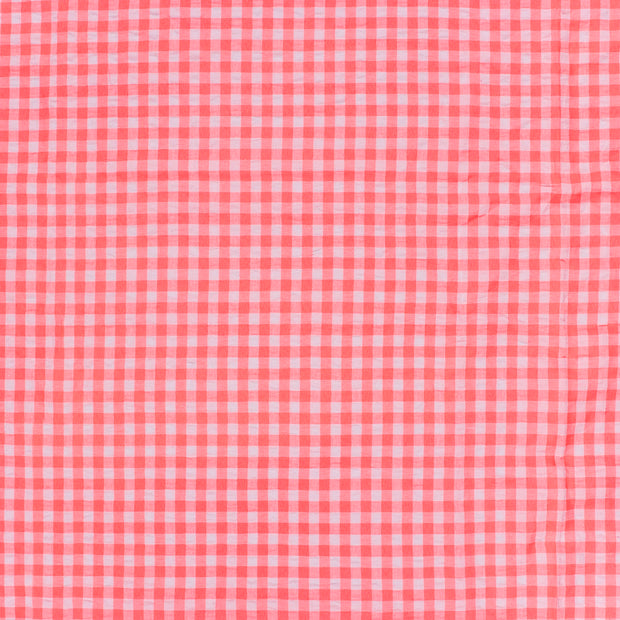 Seersucker fabrik Neon Fuchsia 