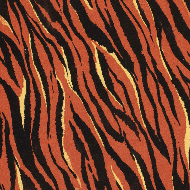 Jersey de Viscose tissu tigres Brique