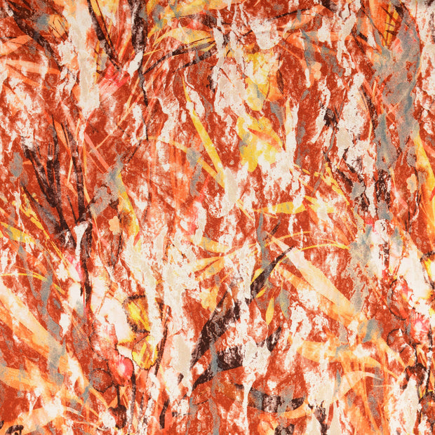 Viscose Satin fabrik Blatter Bronze