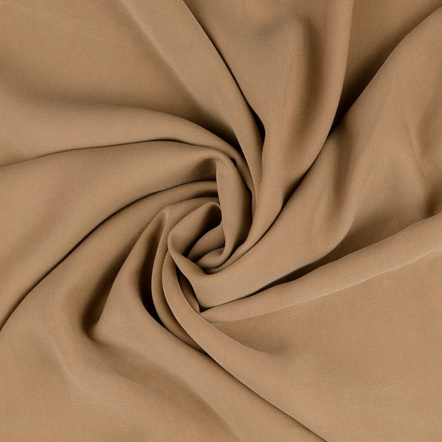 Popeline de Viscose tissu Beige 