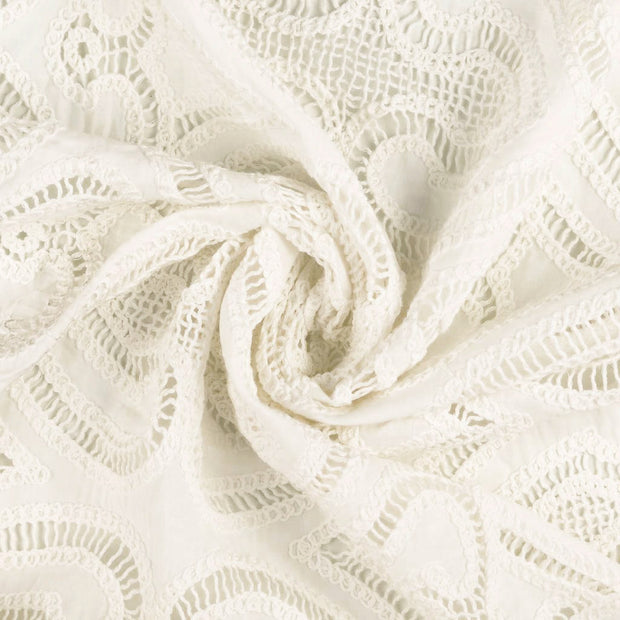 Dentelle tissu Blanc 