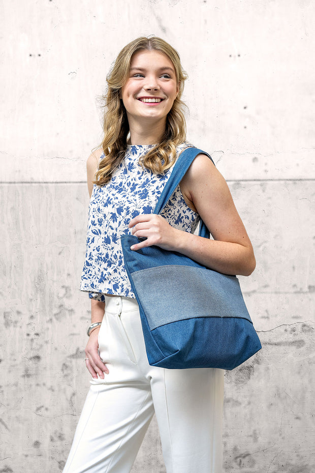 Jeans fabrik Uni Indigoblau