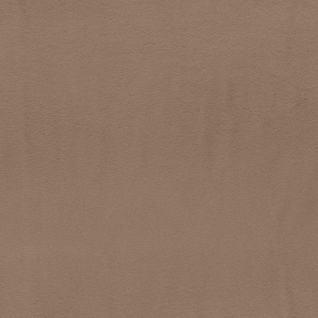 Polaire de Coton tissu Marron taupe doux 