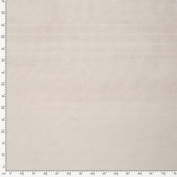 Nicky Velours Rib fabric Beige 