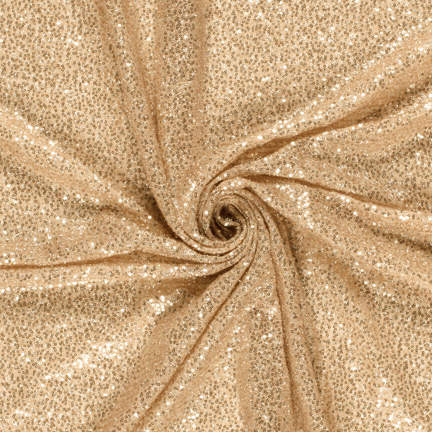 Mesh fabric Gold Sequins 