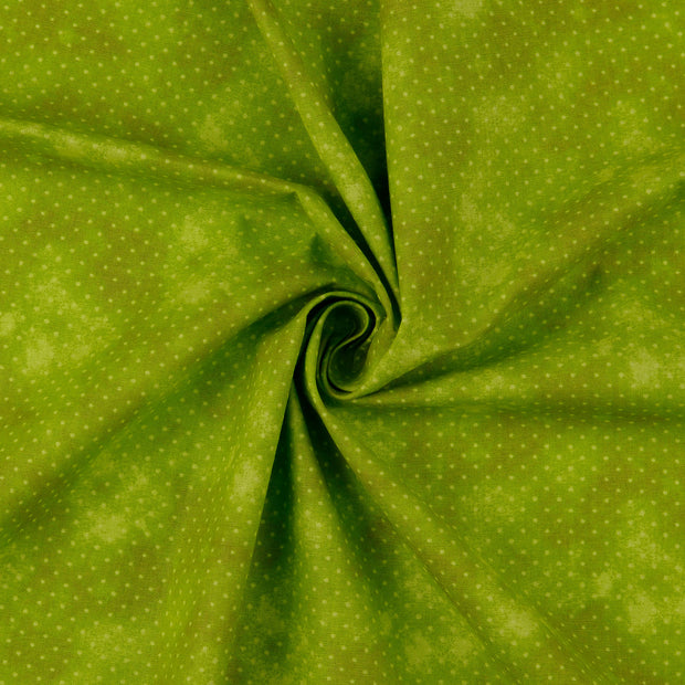 Algodón Popelina tela Verde 