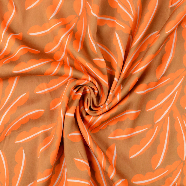 Viscose Satin fabrik Beige 