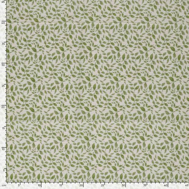 Waffle piqué fabric Mint