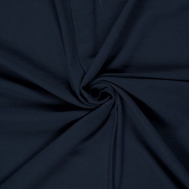 Terry Crêpe tissu Bleu Marine 