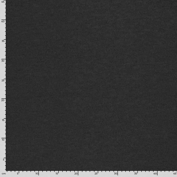 Poly Viscose Jersey fabric Melange Black