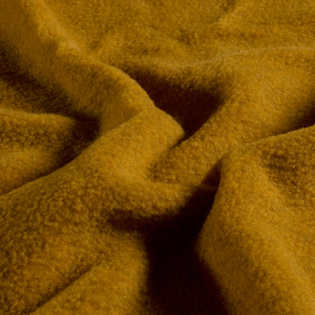 Fleece fabric Unicolour Oker