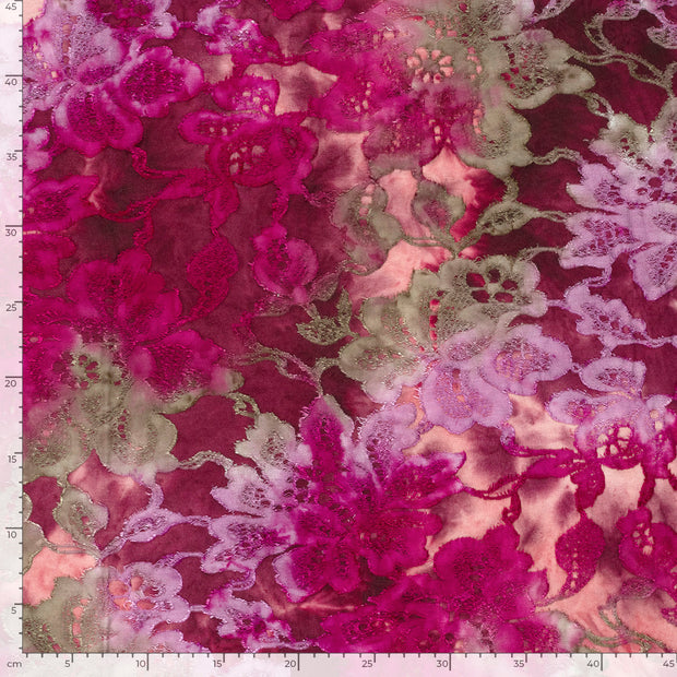 Jacquard fabrik Blumen 
