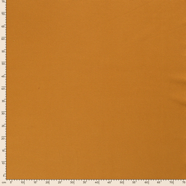 Knitted Waffle fabric Unicolour Oker