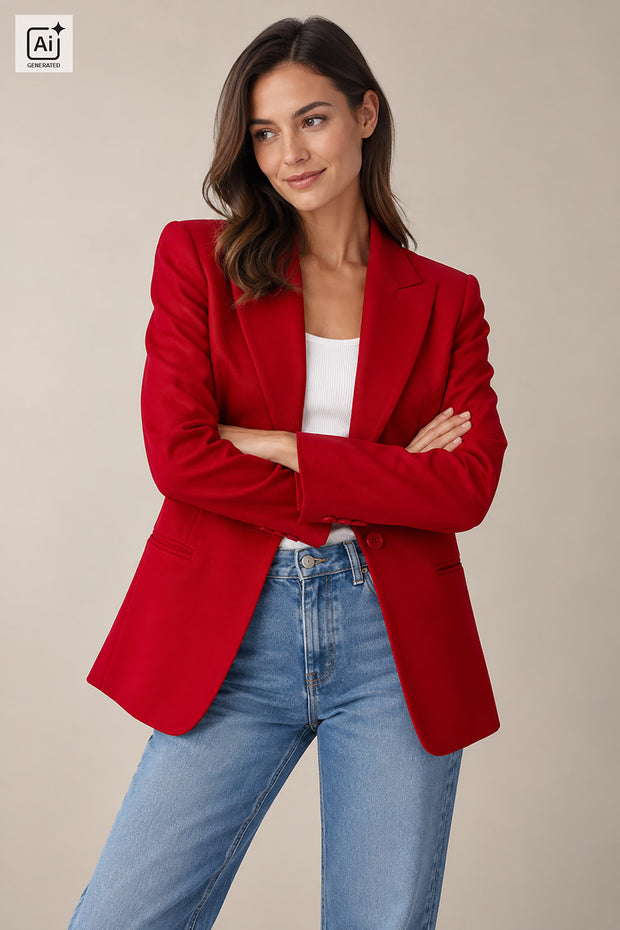 Workwear Twill fabric Unicolour Red