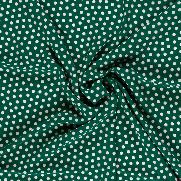 Bamboo Poplin fabric Green printed 