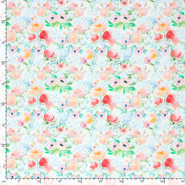  fabric Flowers Coral