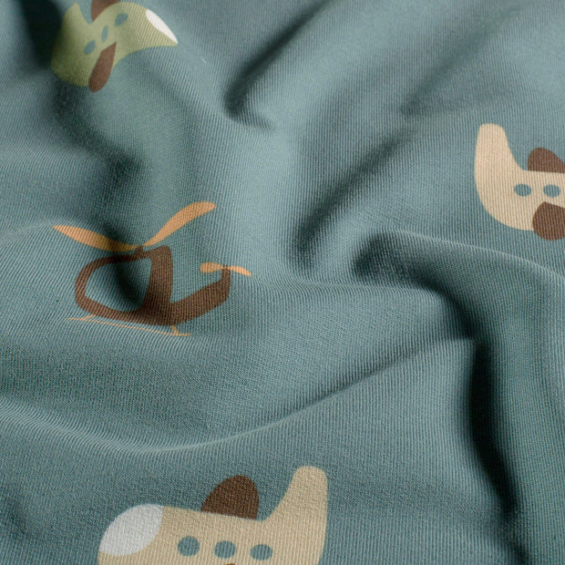 French Terry stof Indigo