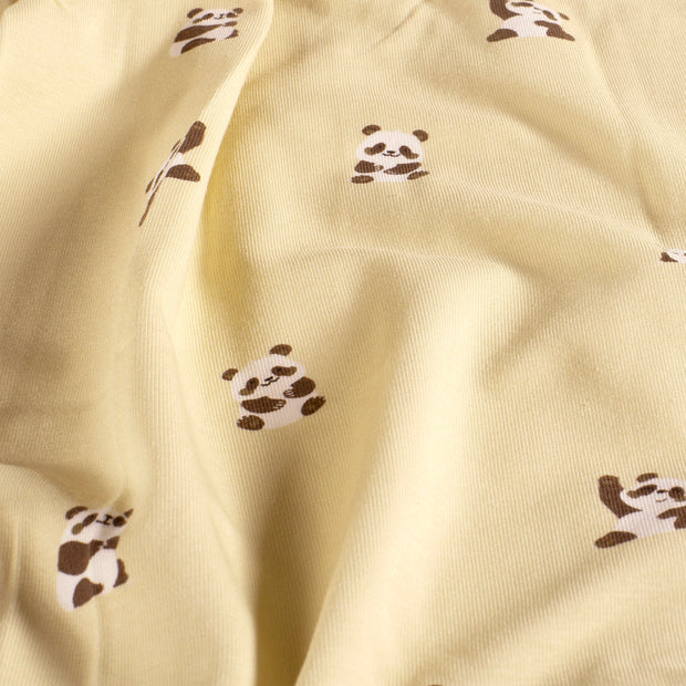 Jersey fabric Panda Beige