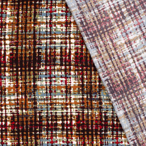 Viscosa Nylon Twill tela Cuadros lavado a la piedra 