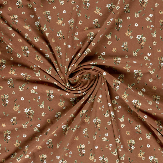 Jersey fabric Old Pink printed 