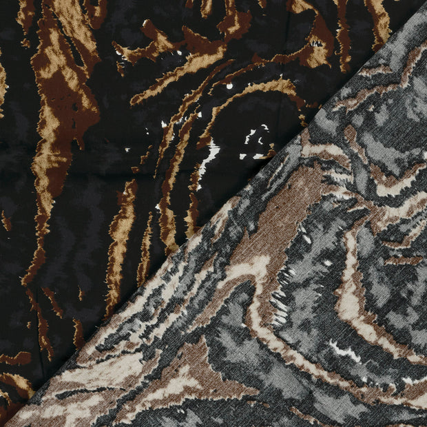 Viscose Poplin fabric Abstract printed 