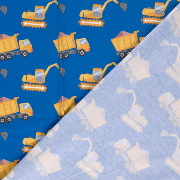 Jersey tissu véhicules imprimé numérique 