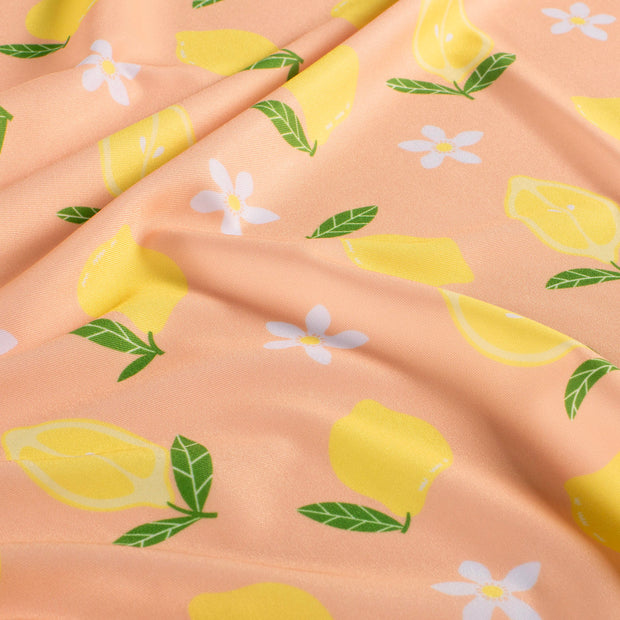 Swimwear Jersey UPF50 Recycled fabric Fruits Salmon