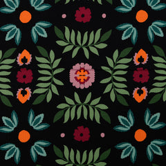 French Terry digital printed Flowers Multicolor