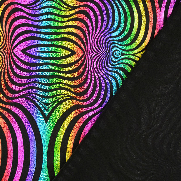 Jersey fabric Stripes coated 