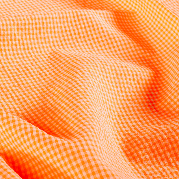 Algodón Popelina tela Unicolor Neon Naranja