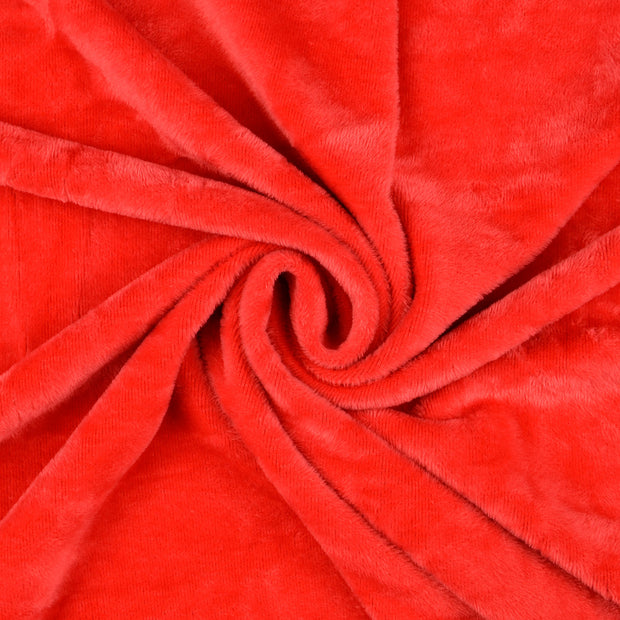 Alphen Fleece fabric Red 