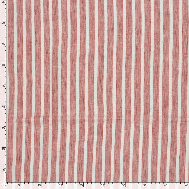 Geweven Polyester stof Strepen Oud Roze