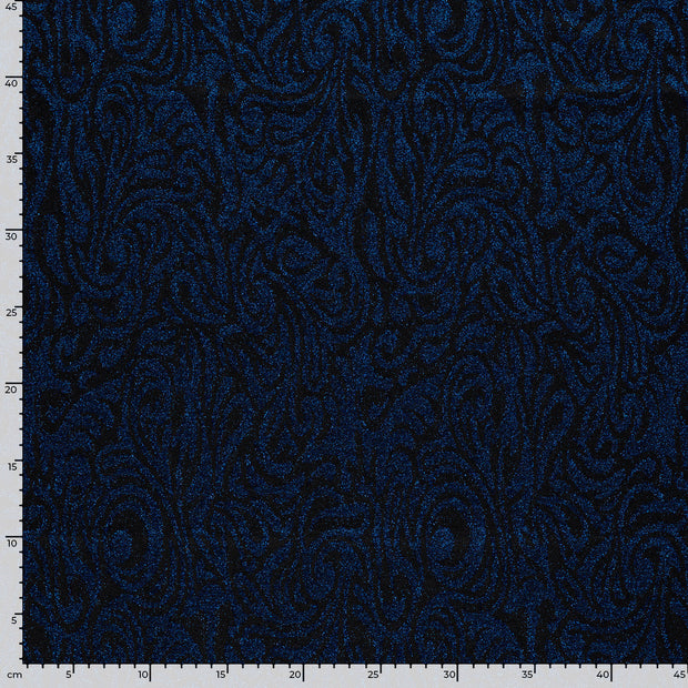 Jacquard tela Abstracto Cobalto