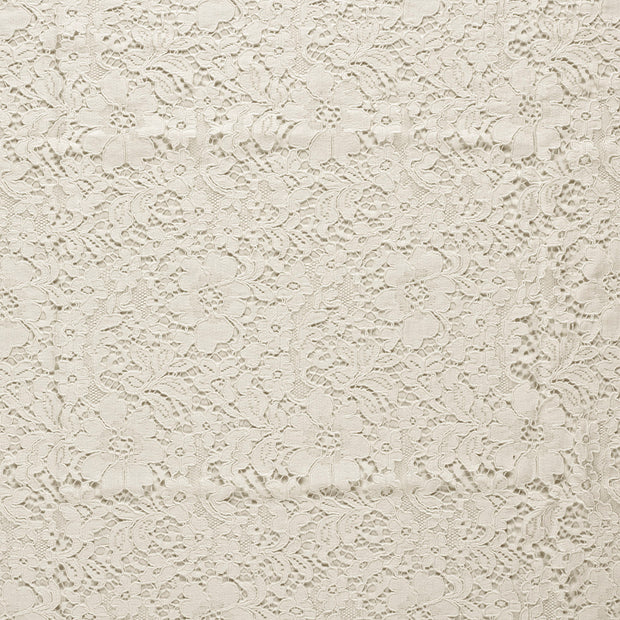 Dentelle tissu Blanc cassé mat 