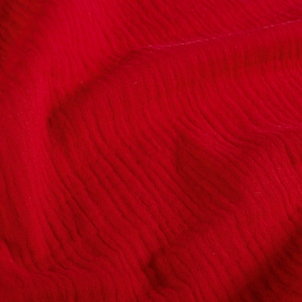 Muslin fabric Unicolour Red
