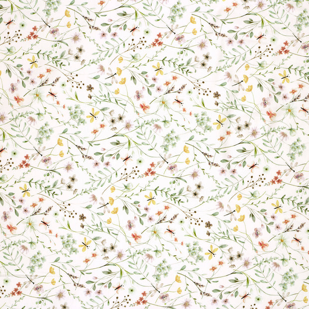 Cotton Jersey GOTS organic fabric Off White matte 