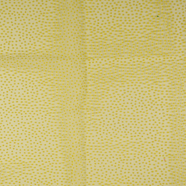 Mesh fabric Dots Yellow