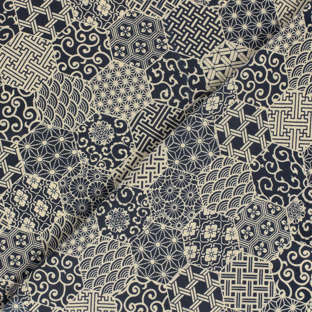 Voile fabric Abstract 