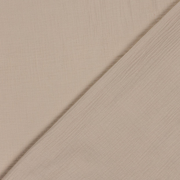 Mousseline extra breed stof Effen 