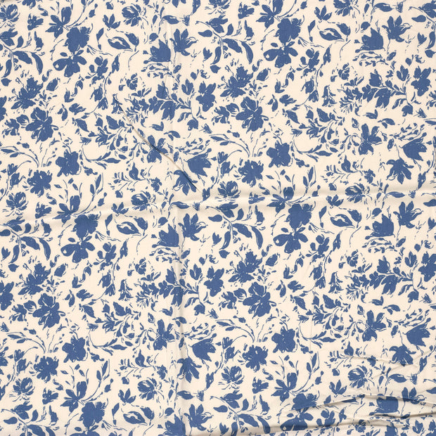 Bambus Poplin fabrik Indigoblau matt 