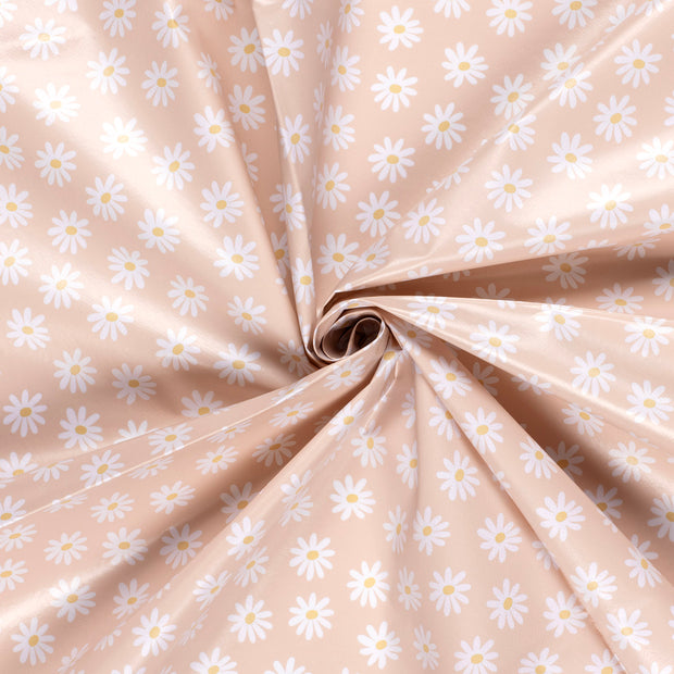 Toile Cirée tissu Rose clair imprimé 