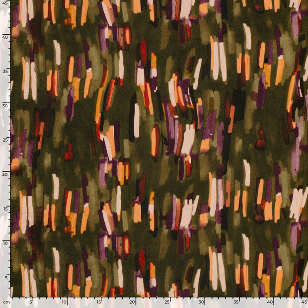 Satin Velvet tela Abstracto Gris pardo