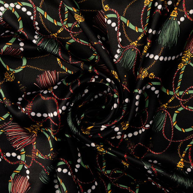Viscose Satin fabrik Mehrfarbig 