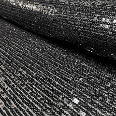 Mesh Paillette Uni Schwarz