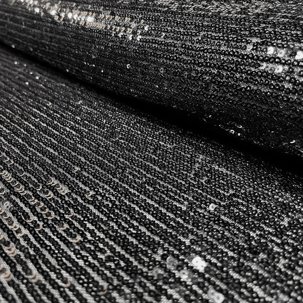 Maille tissu Unicolore Noir