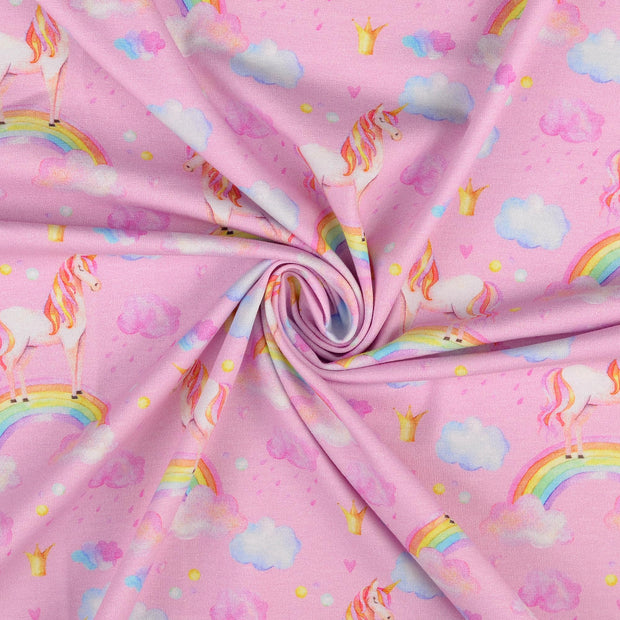 Jersey tissu Rose clair 