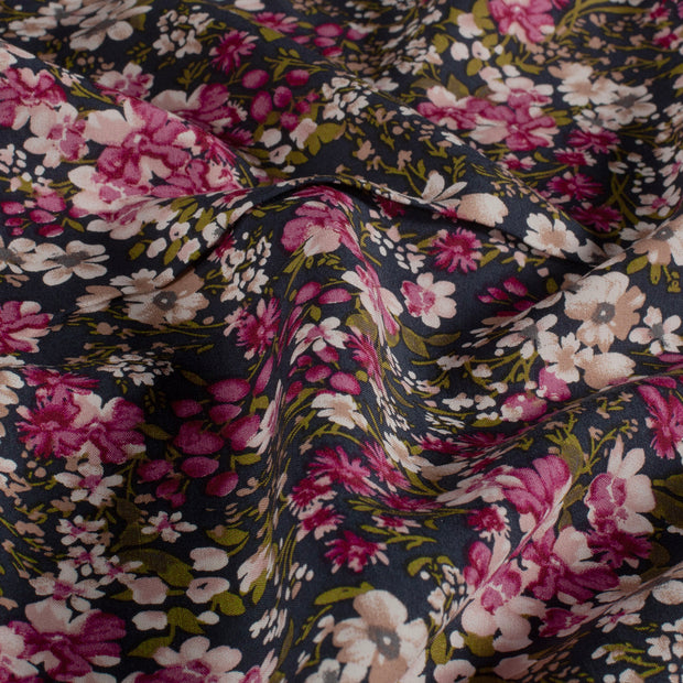 Viscose Poplin fabric Flowers 