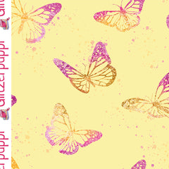 Jogging digital printed Butterflies Light Yellow